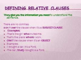 Relative clauses, слайд 6