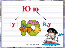 Письмо строчной буквы «ю», слайд 4