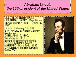 Abraham Lincoln, слайд 1