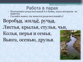 Русский язык 1 класс «Знакомство с разделительной функцией мягкого знака», слайд 8