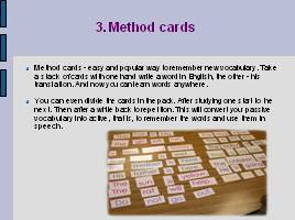 Methods of memorizing English words - Методы запоминания английских слов, слайд 6