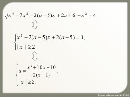 Различные способы решения задач с параметрами, слайд 3