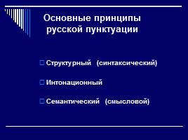 Основные принципы русской пунктуации 11 класс, слайд 3