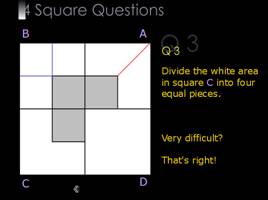 Введение определения «квадрат» как прямоугольника с равными сторонами (Geometrical shapes - Introduction of definition of square), слайд 19