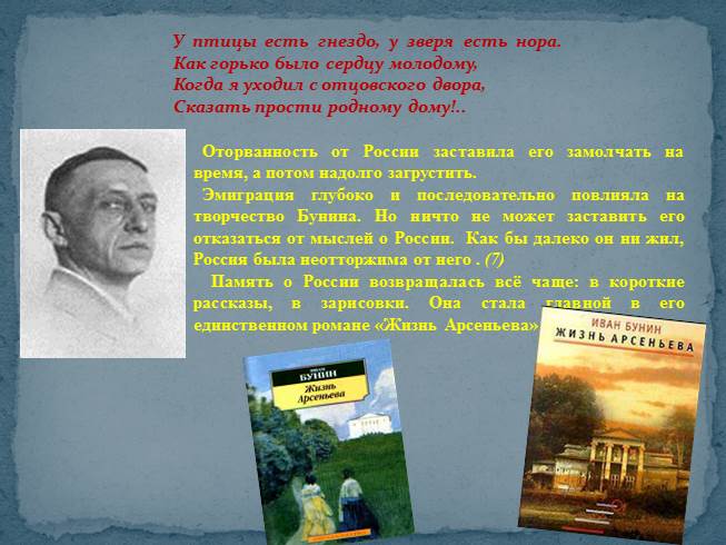 Презентация Биография И.А. Бунин