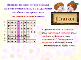 Кроссворды по русскому языку «Морфология», слайд 33
