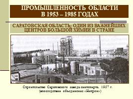 Экономика Саратовской области в послевоенные десятилетия, слайд 36