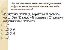 Тест «Вводные слова и предложения», слайд 18