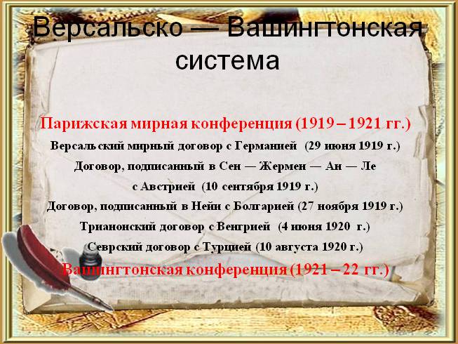Презентация - Послевоенное урегулирование и революционные события в Европе