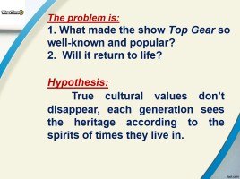 Влияние телешоу TOP GEAR на культурную жизнь людей, слайд 3
