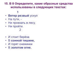 Контрольная работа по русскому языку 10 класс, слайд 15