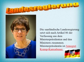 О Федеральной Земле Германии - Саарланд (на немецком языке), слайд 9
