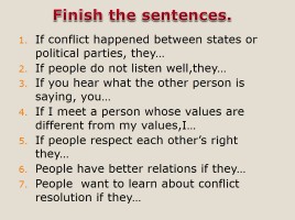 Урок английского языка в 9 классе «Conflicts in the family and how to resolve them», слайд 13