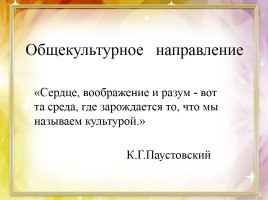 Общекультурное направление, слайд 1