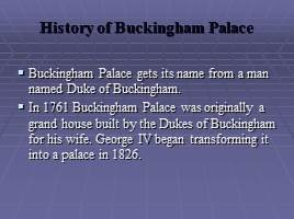 Buckingham Palace, слайд 9