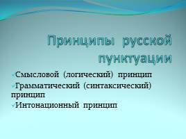 Принципы русской пунктуации, слайд 7