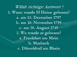 Heinrich Heine, слайд 21