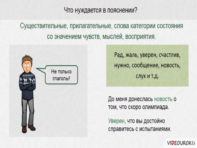 Презентация - Сложноподчинённые предложения с придаточным изъяснительным