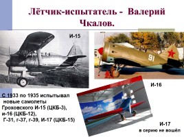 Самолёты Чкалова, слайд 6