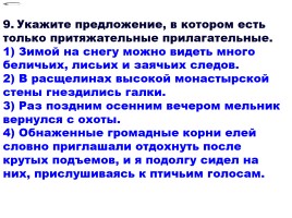 Тест по теме «Имя прилагательное - Смысловые разряды», слайд 10