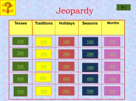 Jeopardy «Holidays», слайд 3