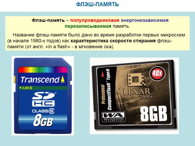 Презентация - Флеш-память