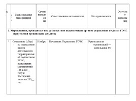 Планирование мероприятий повседневной деятельности органами управления ГО и РСЧС, слайд 12