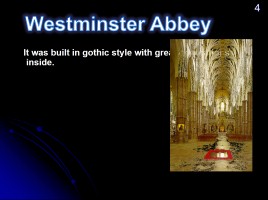 Westminster Abbey (на английском языке), слайд 5