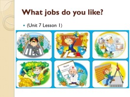 What jobs do you like?, слайд 1