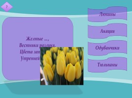 Цветы в песнях, слайд 8