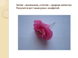 Топиарий из цветов с конфетами, слайд 11