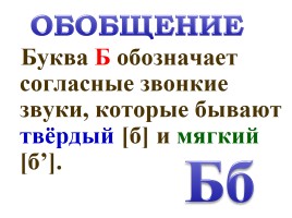 Согласные звуки б, бь - Буквы Бб - Урок 1, слайд 18