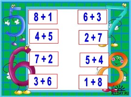 Математика 1 класс «Число и цифра 9», слайд 9