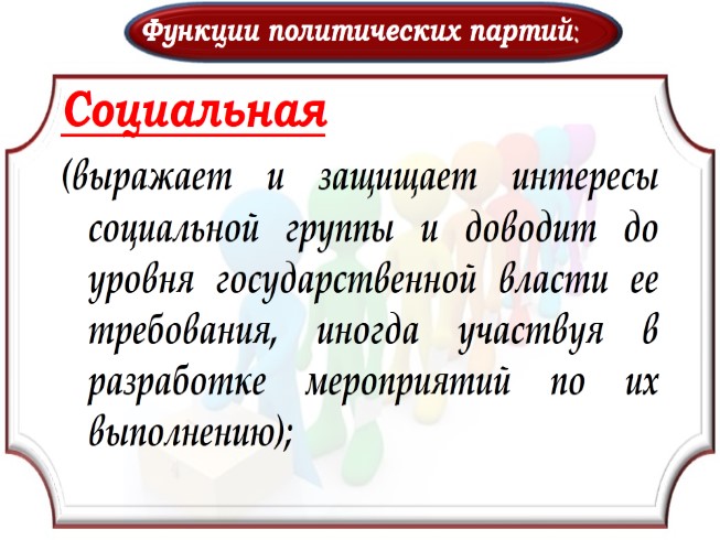 Презентация Политические партии и общественные движения