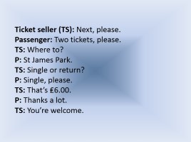 Метро в Лондоне - Buying an underground ticket (на английском языке), слайд 6