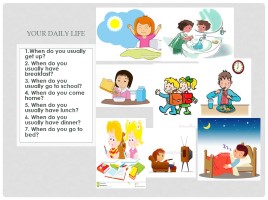 Открытый урок по английскому языку в 3 классе «Tiny’s daily routine», слайд 8