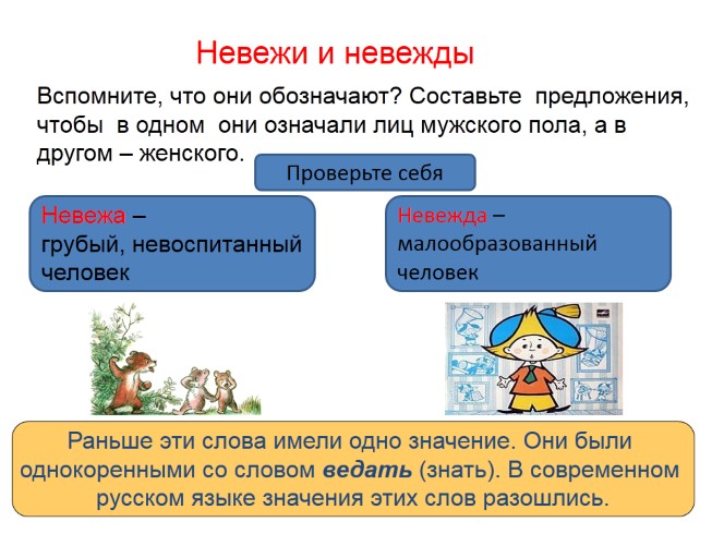 Презентация - Имена существительные общего рода
