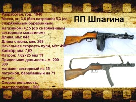 Стрелковое оружие советской и немецкой армии времен Великой Отечественной войны, слайд 13