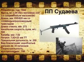 Стрелковое оружие советской и немецкой армии времен Великой Отечественной войны, слайд 14