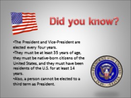 Урок английского языка в 6 классе «Президенты США», слайд 11