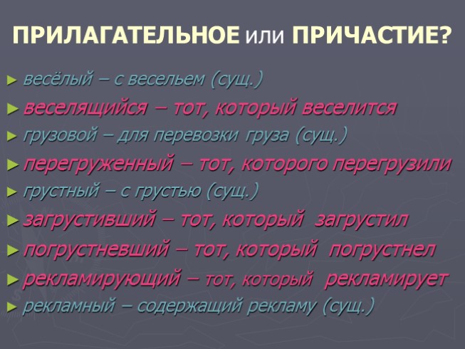 Презентация - Глагол - Причастие - Деепричастие