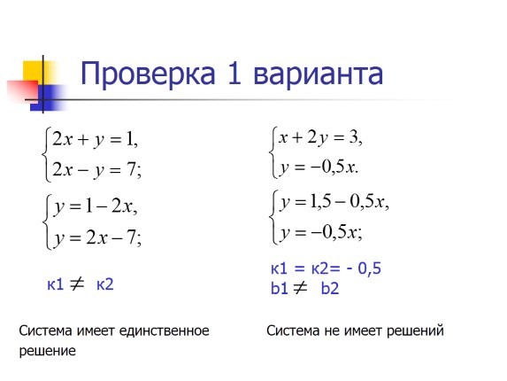 Презентация «Система линейных уравнений с двумя переменными»