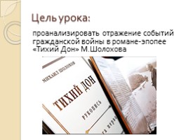 Тема гражданской войны в романе М. Шолохова «Тихий Дон», слайд 3