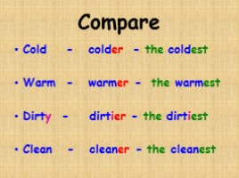 Урок английского языка в 4 классе «Степени сравнения прилагательных», слайд 6