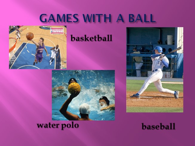 Презентация - Виды спорта (на английском языке)