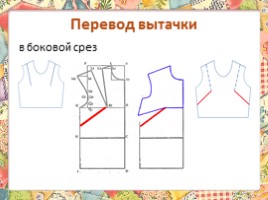 Техническое моделирование прямой блузки без рукавов и воротника, слайд 4