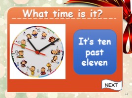 What time is it? - Который час? (на английском языке), слайд 10