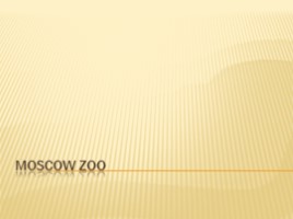 Moscow Zoo, слайд 1
