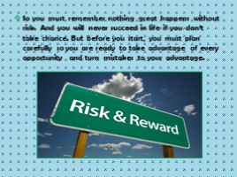 Риск в нашей жизни - Risk in our life (на английском языке), слайд 4
