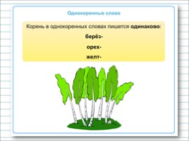 Русский язык 3 класс - Урок 28 «Однокоренные слова», слайд 11